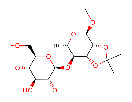 methyl 4-O-β-D-glucopyranosyl-(1->4)-2,3-O-isopropylidene-α-L-rhamnopyranoside