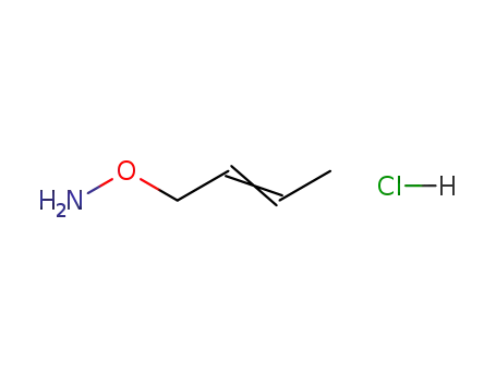 Molecular Structure of 54149-66-5 (Hydroxylamine, O-2-butenyl-, hydrochloride)
