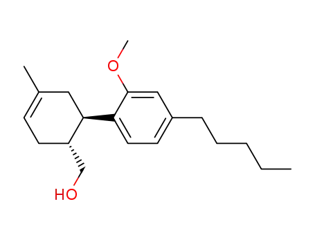 Molecular Structure of 133301-51-6 (1-methyl-4-hydroxymethyl-5-(2-methoxy-4-n-pentylphenyl)-cyclohex-1-ene)