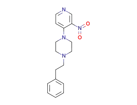 Molecular Structure of 78069-96-2 (1-(3-Nitro-pyridin-4-yl)-4-phenethyl-piperazine)