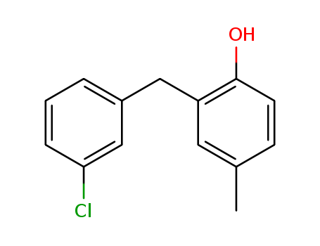 Phenol,2-[(3-chlorophenyl)methyl]-4-methyl- cas  6279-19-2