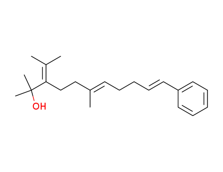 6,10-Undecadien-2-ol, 2,6-dimethyl-3-(1-methylethylidene)-11-phenyl-,
(E,E)-
