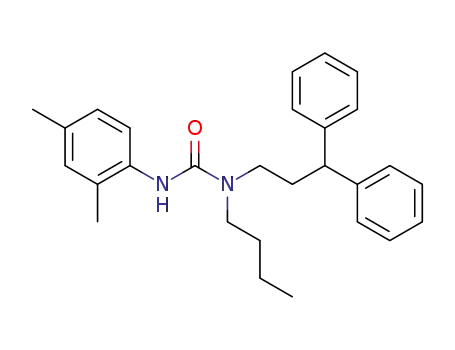 Molecular Structure of 88451-74-5 (Urea, N-butyl-N'-(2,4-dimethylphenyl)-N-(3,3-diphenylpropyl)-)