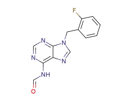 Formamide, N-[9-[(2-fluorophenyl)methyl]-9H-purin-6-yl]-