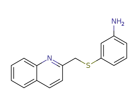 Molecular Structure of 119481-55-9 (3-(Quinolin-2-ylmethylsulfanyl)-phenylamine)