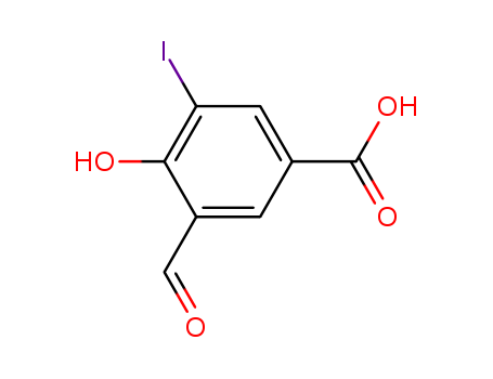 Benzoic acid, 3-formyl-4-hydroxy-5-iodo-