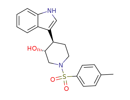 1-Tosyl-3-hydroxy-4-(3-indolyl)piperidine