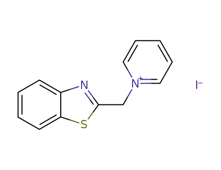 Molecular Structure of 80352-43-8 (Pyridinium, 1-(2-benzothiazolylmethyl)-, iodide)