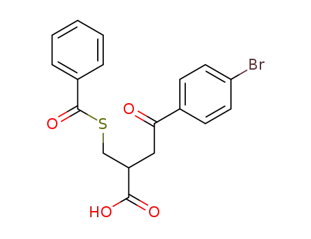 3-(4-bromobenzoyl)-2-benzoylthiomethylpropionic acid