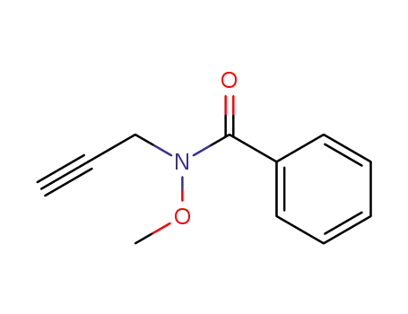 Molecular Structure of 22513-38-8 (N-Benzoyl-N-(2-propinyl)-O-methyl-hydroxylamin)