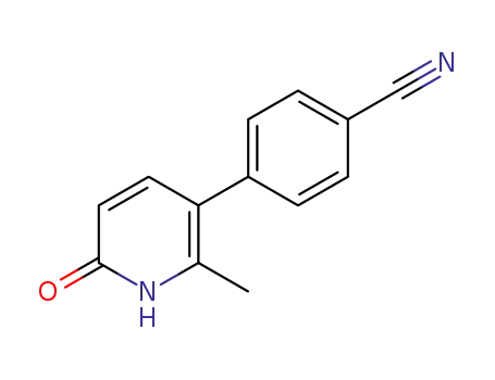 4-(1,6-dihydro-2-methyl-6-oxo-3-pyridinyl)benzonitrile