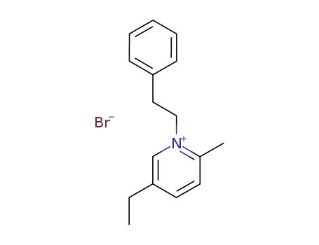 5-ethyl-2-methyl-1-phenethyl-pyridinium; bromide