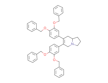 6,7-di(3,4-dibenzyloxyphenyl)-1,2,3,5,8,8a-hexahydroindolizine