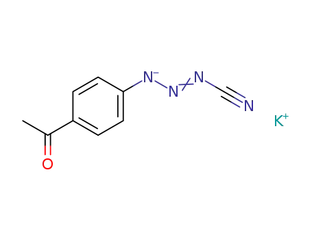 1-(p-acetylphenyl)-3-cyanotriazene potassium salt