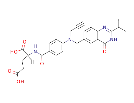 (S)-2-{4-[(2-Isopropyl-4-oxo-3,4-dihydro-quinazolin-6-ylmethyl)-prop-2-ynyl-amino]-benzoylamino}-pentanedioic acid