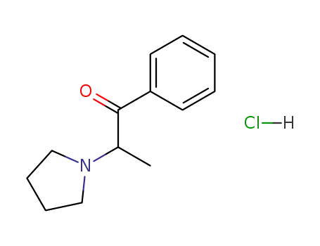Molecular Structure of 92040-10-3 (α-Pyrrolidinopropiophenone (hydrochloride))