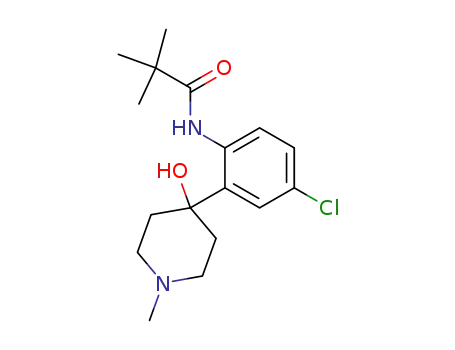 Propanamide,
N-[4-chloro-2-(4-hydroxy-1-methyl-4-piperidinyl)phenyl]-2,2-dimethyl-