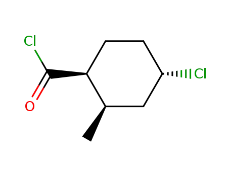 Molecular Structure of 90403-99-9 (Cyclohexanecarbonyl chloride, 4-chloro-2-methyl- (9CI))