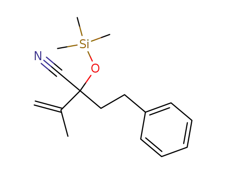 3-Methyl-2-(2-phenylethyl)-2-trimethylsiloxy-3-butennitril