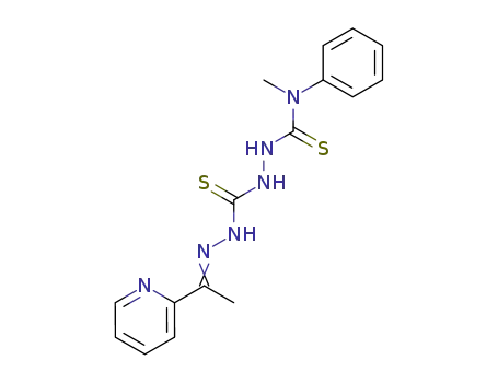 1-methyl-1-phenyl-6-<1-(2-pyridinyl-ethylidene)amino>-2,5-dithiobiurea