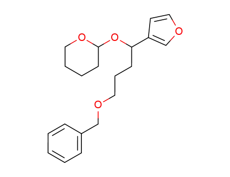 2H-Pyran, 2-[1-(3-furanyl)-4-(phenylmethoxy)butoxy]tetrahydro-