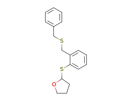 Furan, tetrahydro-2-[[2-[[(phenylmethyl)thio]methyl]phenyl]thio]-