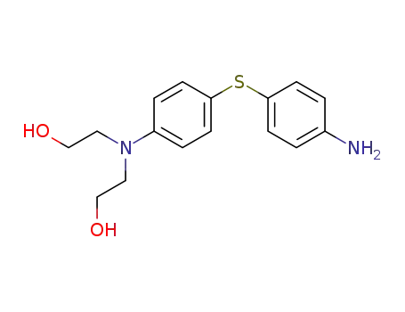 Molecular Structure of 133041-86-8 (Ethanol, 2,2'-[[4-[(4-aminophenyl)thio]phenyl]imino]bis-)
