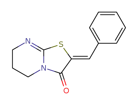 5H-Thiazolo[3,2-a]pyrimidin-3(2H)-one,
6,7-dihydro-2-(phenylmethylene)-