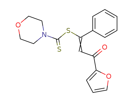Morpholine-4-carbodithioic acid (E)-3-furan-2-yl-3-oxo-1-phenyl-propenyl ester