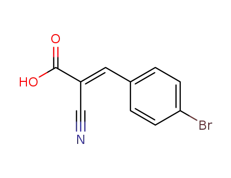 Molecular Structure of 58177-54-1 ((E)-3-(4-broMophenyl)-2-cyanoacrylic acid)