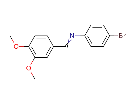 Molecular Structure of 82363-27-7 (3,4-dimethoxybenzal-4-bromoaniline)