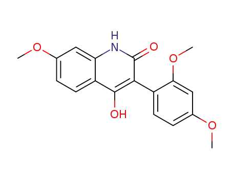 2(1H)-Quinolinone, 3-(2,4-dimethoxyphenyl)-4-hydroxy-7-methoxy-