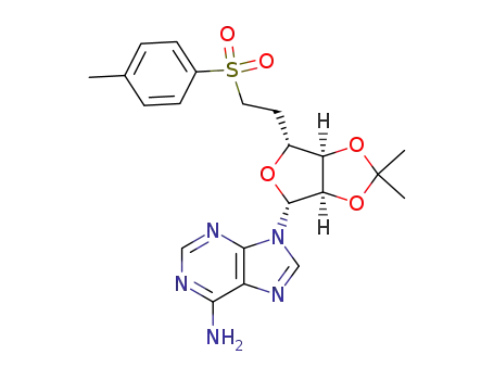 9-<5,6-dideoxy-2,3-O-isopropylidene-6-(p-toluenesulfonyl)-β-D-ribo-hexofuranosyl>adenine