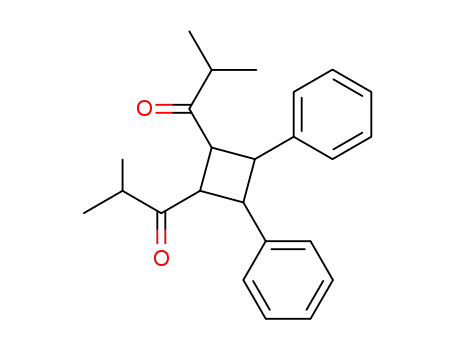 Molecular Structure of 5456-31-5 (2-methyl-1-[2-(2-methylpropanoyl)-3,4-diphenyl-cyclobutyl]propan-1-one)