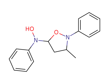 Molecular Structure of 108047-26-3 (5-<(Hydroxy)(phenyl)amino>-3-methyl-2-phenylisoxazolidin)
