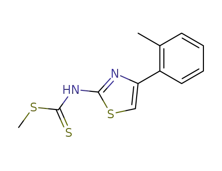 (4-o-Tolyl-thiazol-2-yl)-dithiocarbamic acid methyl ester
