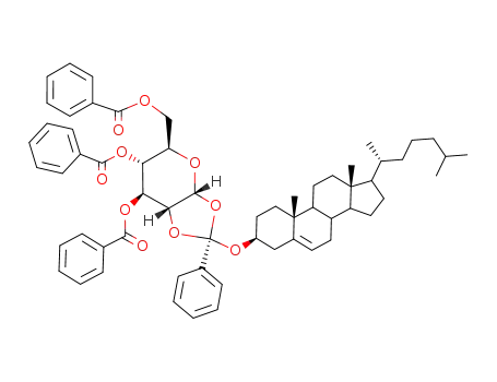 3,4,6-tri-O-benzoyl-1,2-O-cholesterylorthobenzoyl-α-D-glucopyranose