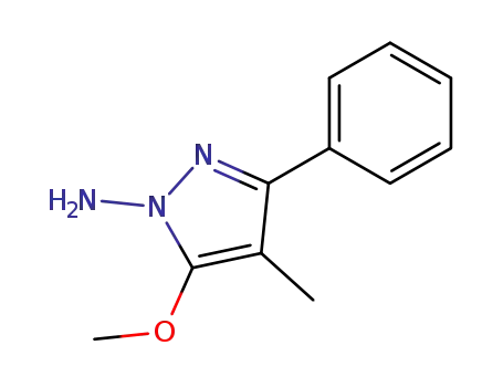 1H-Pyrazol-1-amine, 5-methoxy-4-methyl-3-phenyl-