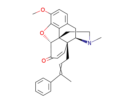 4,5α-epoxy-3-methoxy-17-methyl-14-((Ξ)-3-phenyl-but-2-enyl)-morphin-7-en-6-one
