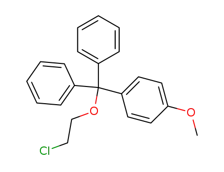 Molecular Structure of 110090-94-3 (Benzene, 1-[(2-chloroethoxy)diphenylmethyl]-4-methoxy-)