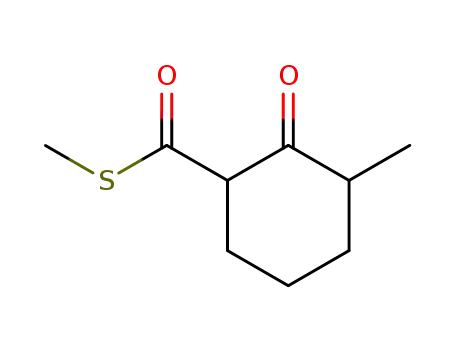 Molecular Structure of 73067-19-3 (2-methyl-6-(methylthiocarbonyl)cyclohexanone)