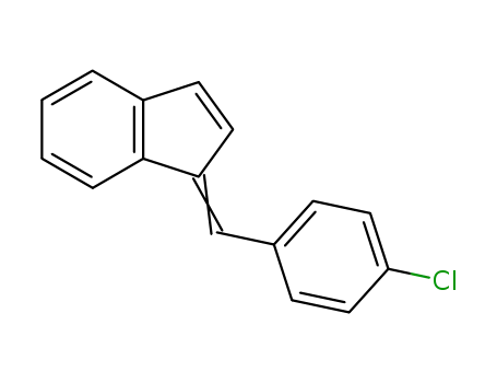 Molecular Structure of 38069-09-9 (1H-Indene, 1-[(4-chlorophenyl)methylene]-)