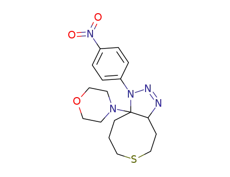 1-(4-Nitrophenyl)-9a-morpholino-1,3a,4,5,7,8,9,9a-octahydrothiocino<4,5-d>-1,2,3-triazole