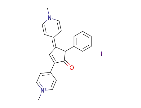 1-(N-methylpyridin-4-ylene)-3-(N-methylpyridinio-4-yl)-5-phenylcyclopent-2-ene-4-one
