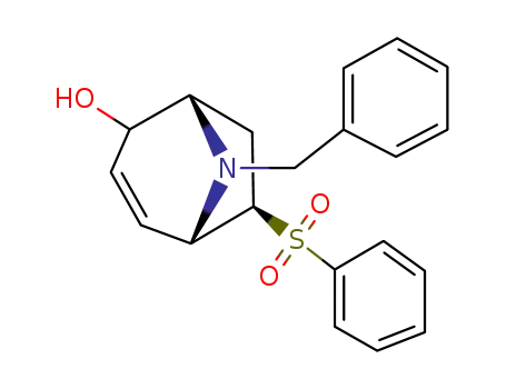 (1S,5S,6R)-6-Benzenesulfonyl-8-benzyl-8-aza-bicyclo[3.2.1]oct-3-en-2-ol