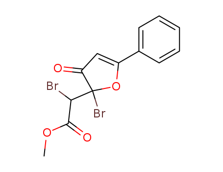 2-Furanacetic acid, a,2-dibromo-2,3-dihydro-3-oxo-5-phenyl-,methyl ester (9CI)