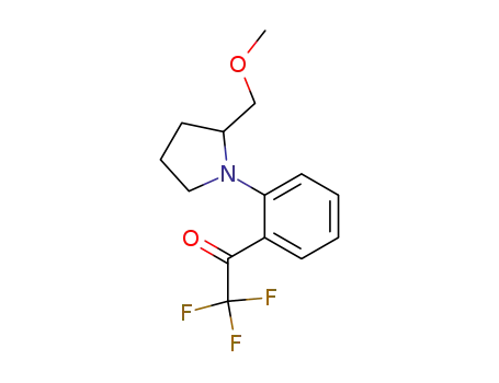 Molecular Structure of 124004-78-0 (2,2,2-trifluoro-1-<2-<2-(methoxymethyl)-1-pyrrolidinyl>phenyl>ethanone)