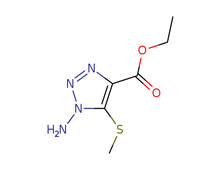1H-1,2,3-Triazole-4-carboxylicacid,1-amino-5-(methylthio)-,ethylester(9CI)
