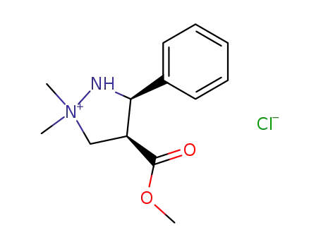Molecular Structure of 108120-67-8 (1,1-dimethyl-4-(methoxycarbonyl)-3-phenylpyrazolidinium chloride)