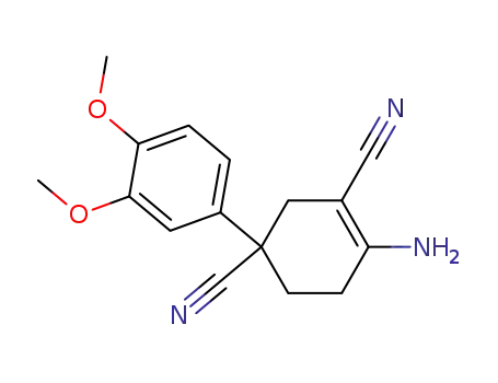 4-Amino-1-(3,4-dimethoxy-phenyl)-cyclohex-3-ene-1,3-dicarbonitrile